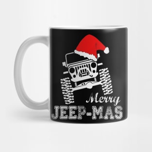 Merry Christmas Merry Jeep-mas Jeep Lover Jeeps Gift Christmas Hat Jeep Men/Women/Kid Mug